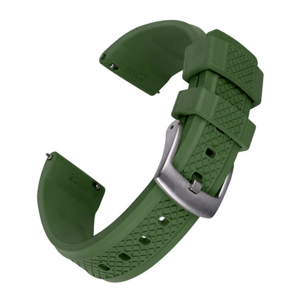 Bracelets de montre FKM de qualité supérieure, 20mm 22mm, à dégagement rapide, en caoutchouc fluoré, nouveau Design, unisexe, ceintures de plongée étanches