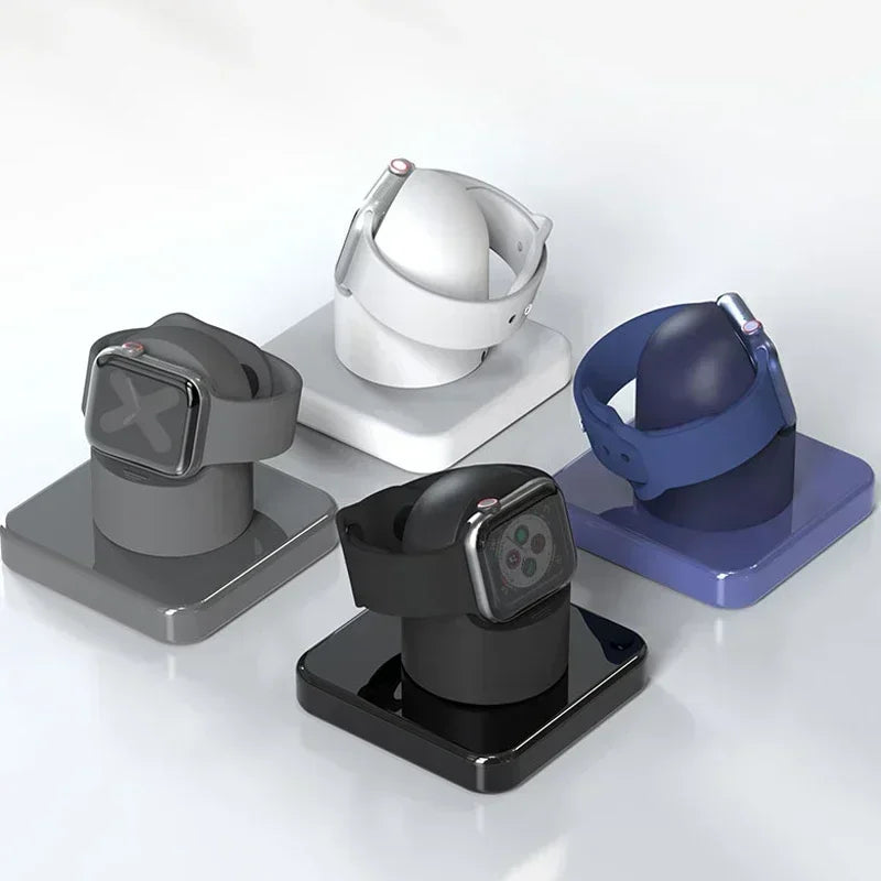 Supporto per caricabatterie Apple Watch Series Ultra/8/SE2/7/6/SE/4/3 49mm/45mm/44mm/42mm/41mm/40mm/38mm, Modalità Comodino in Silicone Resistente