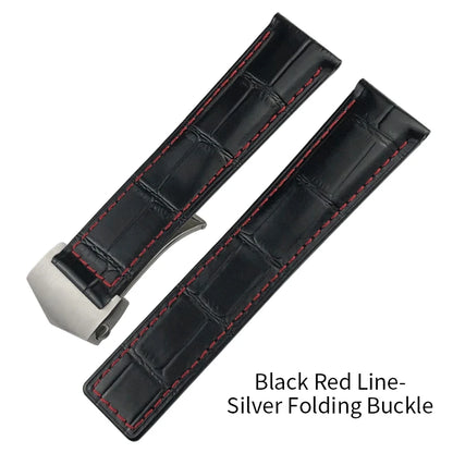 Bracelet de montre en cuir 19mm 20mm 21mm 22mm 23mm 24mm pour F1 TAG HEUER formule 1 Aquaracer CARRERA MONACO AUTAVIA bracelet de montre en peau de vache