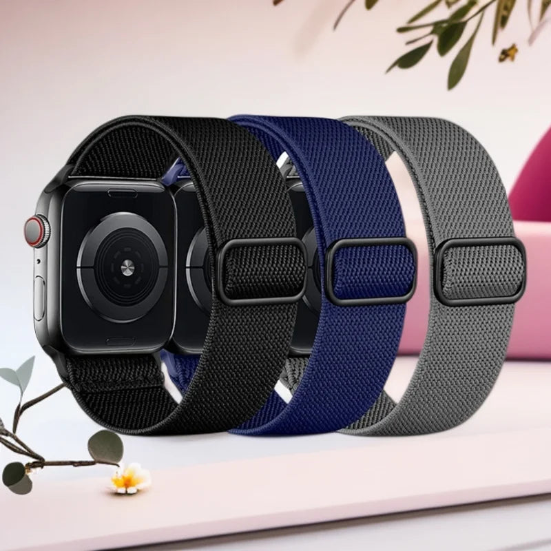 3 cinturini in nylon per Apple Watch Ultra, 38mm, 40mm, 41mm, 42mm, 44mm, 45mm, 46mm, 49mm, cinturino elastico in nylon, iWatch serie 11, 10, 9