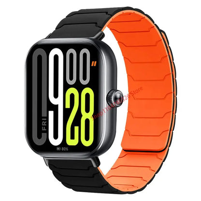 Flexible Silicone Magnetic Strap for HUAWEI Fit 4 Pro 4 3 2 1, Replacement Accessories