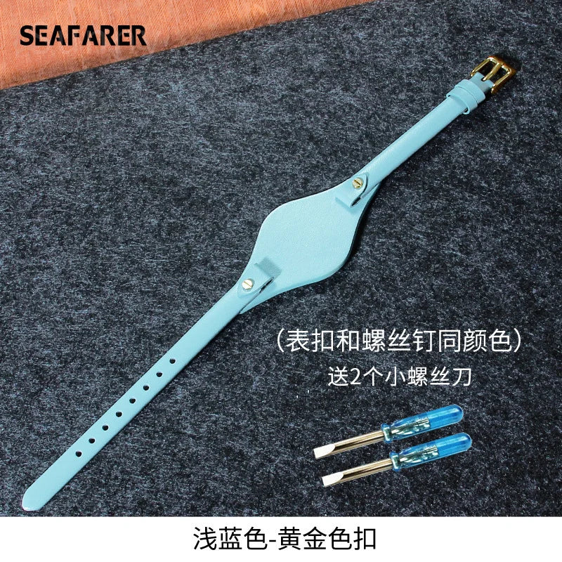 Bracelet de montre en cuir véritable pour femme, petit bracelet, cuir de vachette souple, fossile, ES3060, ES3565, ES2830, 3077, 3262, 3060, 4176, 4119, 8mm