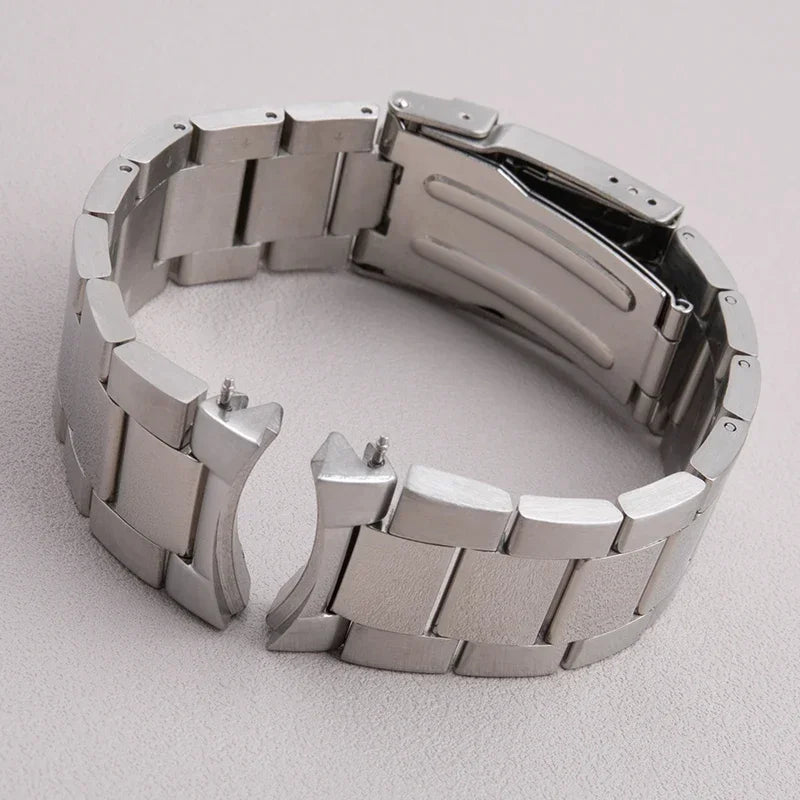 Bracciale in acciaio inossidabile massiccio 316L per orologio T120, 22mm, adatto per bracciale Tissot T120417, cinturino in metallo argentato da uomo