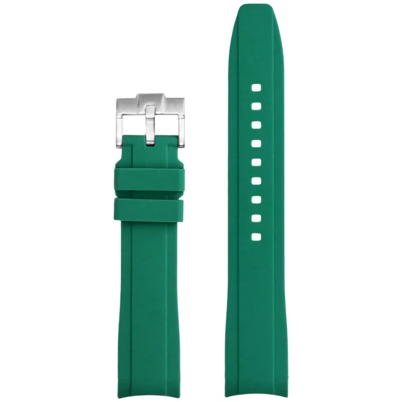 High Resistance Silicone Bracelet for Men and Women, 18/19/20/21/22mm, Universal Curved End, Butterfly Buckle, Watch Strap for Tissot 1853