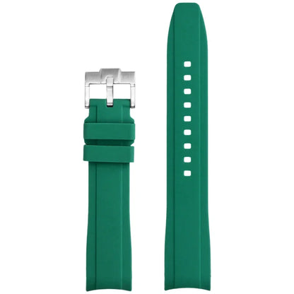 High Resistance Silicone Bracelet for Men and Women, 18/19/20/21/22mm, Universal Curved End, Butterfly Buckle, Watch Strap for Tissot 1853