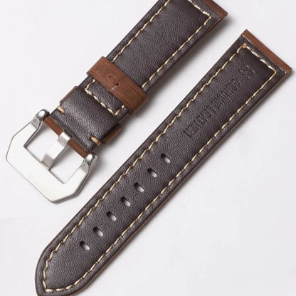 Bracelet de montre en cuir véritable pour Panerai, Compatible avec la série Radiomir Luminor 22/24/24MM