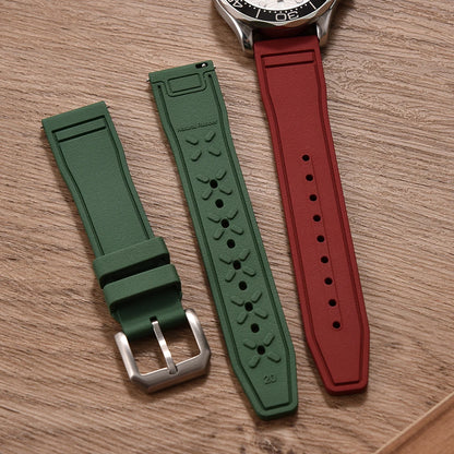 Bracelet en caoutchouc FKM 20mm 21mm 22mm pour montre IWC PILOT Portugal PORTOFINO, bracelet de plongée à libération rapide, montre connectée pour Huawei