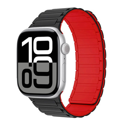 Correa con hebilla magnética para relojes Apple de 46 mm, 44 mm, 40 mm, 45 mm, 41 mm, 42 mm, correa de silicona para iWatch serie 11, 10, 9, 8, 7, 6, SE, Ultra 3