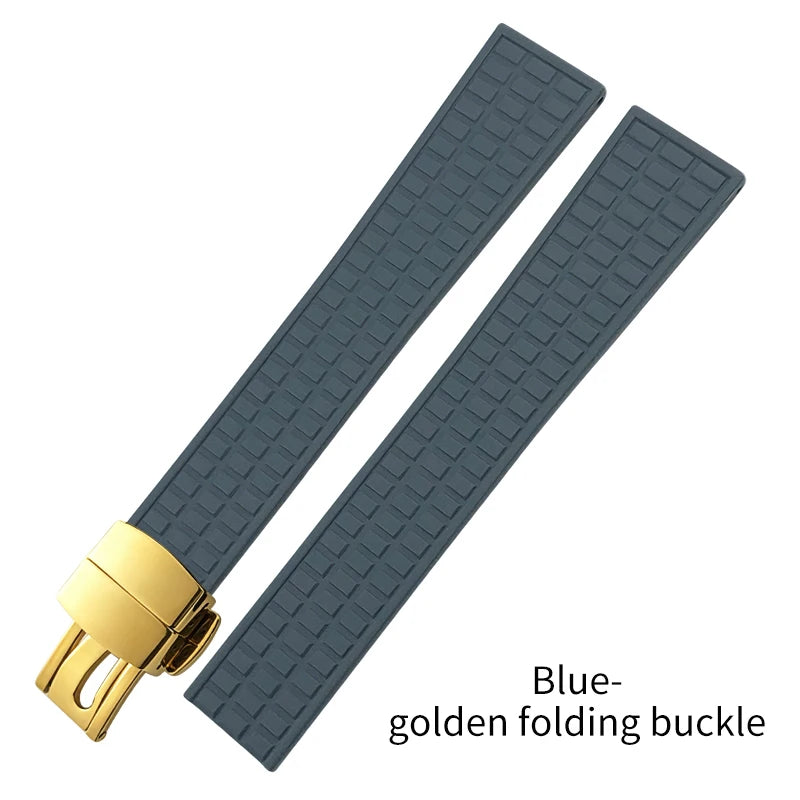 Cinturino per orologio in gomma fluorurata FKM morbida di alta qualità, 19 mm, cinturino di ricambio per Patek Philippe Aquanaut Luce 5067 5068 5072 PP, orologio da donna
