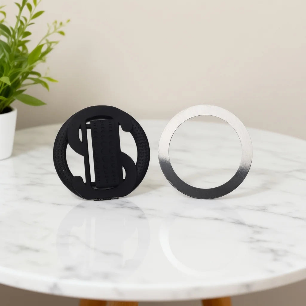 Universal Foldable Magnetic Phone Stand, Magnetic Phone Ring Holder, Multi-Angle Kickstand for MagSafe Support