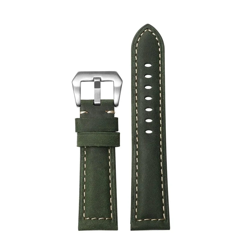 Bracelet de montre en cuir véritable pour Panerai, Compatible avec la série Radiomir Luminor 22/24/24MM