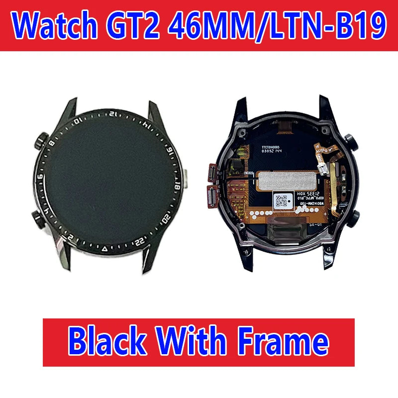 Pour Huawei Watch GT2 assemblage d'écran, montre GT2Pro, GT3, GT3Pro écran LCD, LTN-B19, VID-B99, JPT-B29, écran tactile MIL-B19