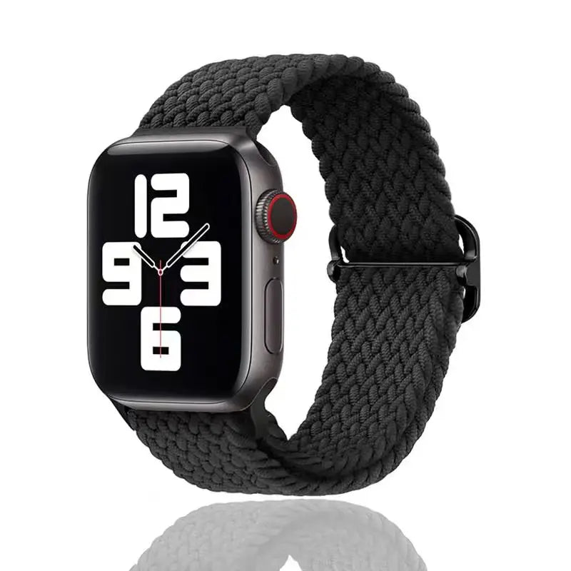 Cinturino in nylon intrecciato traspirante e morbido per Apple IWatch Series 11 10 9 8 7 6 5 4 SE 40/41/42/44/45/46mm