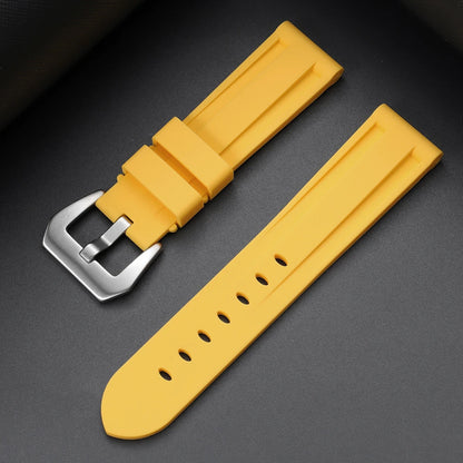 20/22/24/26mm Soft Comfortable Silicone Sport Watch Straps for Panerai – Blue, Black, Brown Accessories