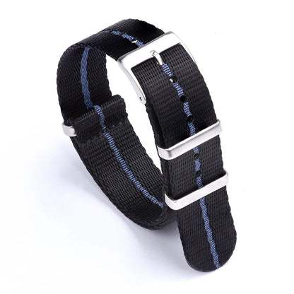 Premium Quality Smooth Nylon Watch Strap, 20mm 22mm, Casual Military, High-Density Green Seatbelt for Men's Watch Accessories
