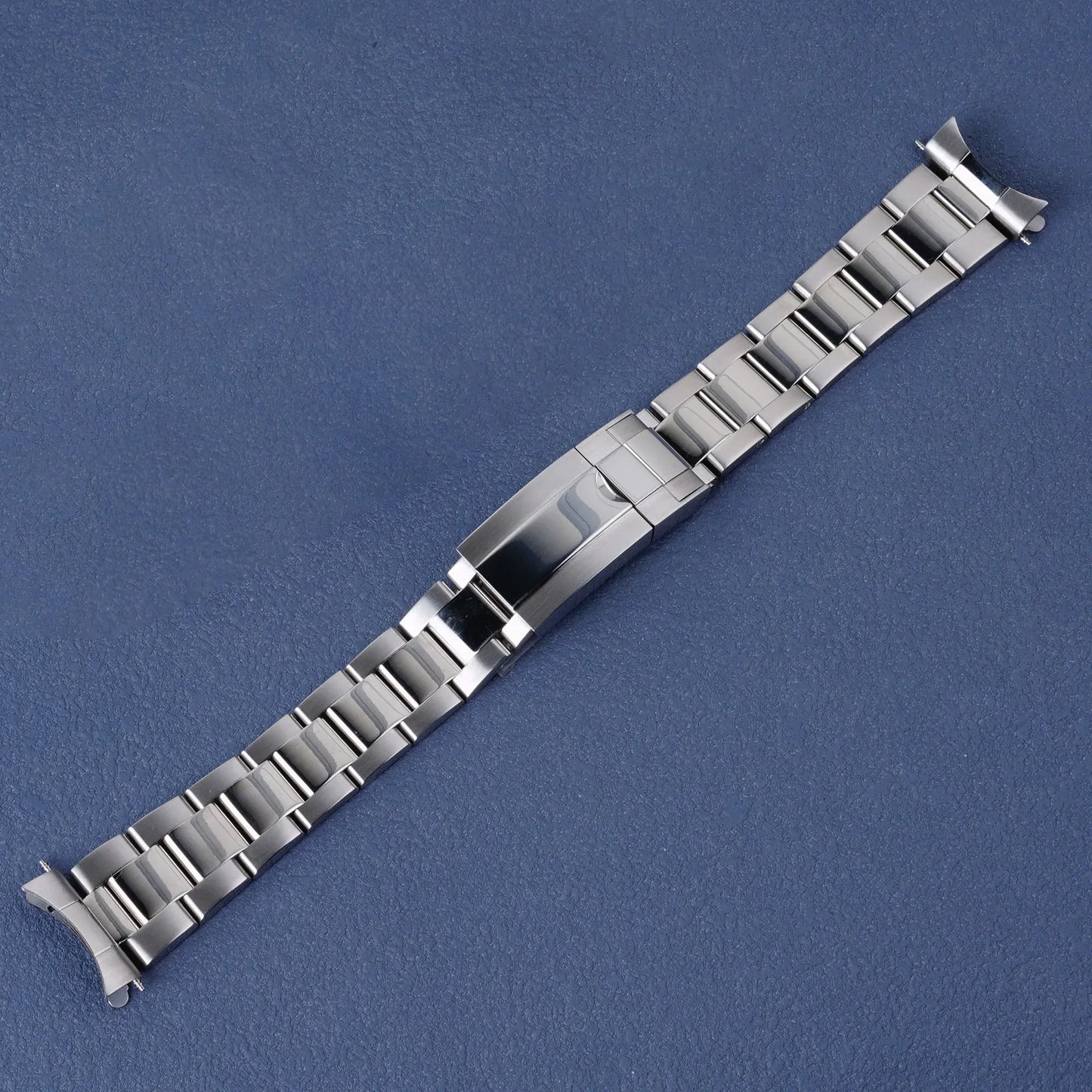 Rolamy 21mm bracelet de montre OysterStyle SION L fermoir de déploiement en acier inoxydable bracelet en argent pour SeATM KrasnoSSC911-917/SBDL091