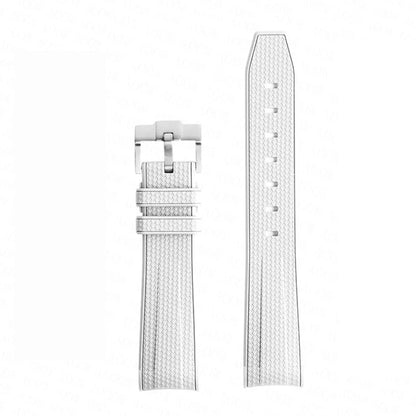 Bracelet de montre en caoutchouc et Silicone, 20mm, pour Omega X Swatch Joint MoonSwatch, pour Seamaster 300, pour hommes et femmes, extrémité incurvée