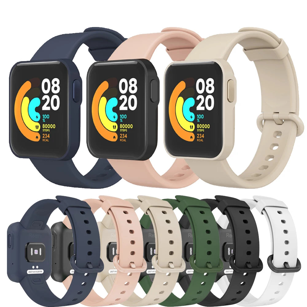 Bracelet en Silicone pour Xiaomi Mi Watch Lite/Redmi Watch Lite, Bracelet pour Xiaomi Mi Watch 2 Lite/Redmi Watch 2 Lite