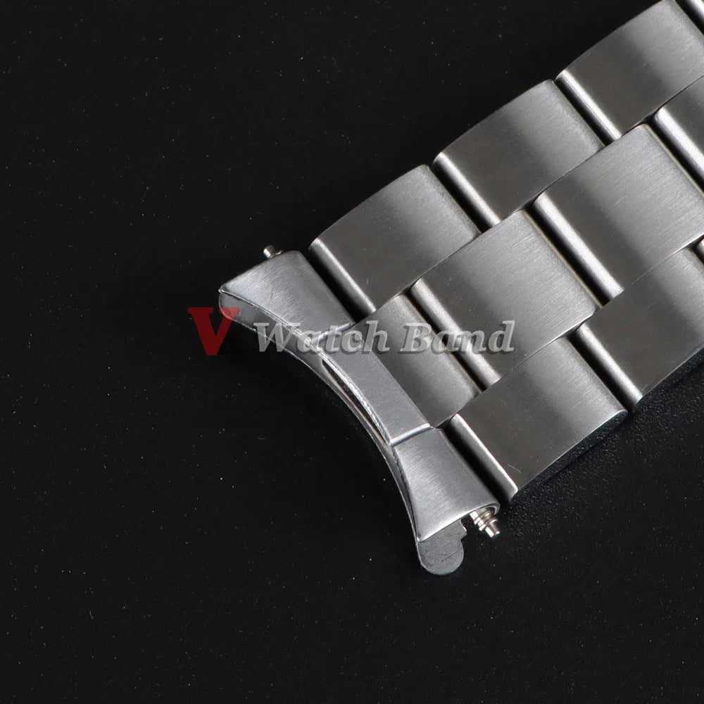 Gebogener Endadapter 12/14/16/18/19/20/22/24 mm für Edelstahl-Uhrenarmbandanschluss Rolex für Seiko-Uhrenarmbandzubehör