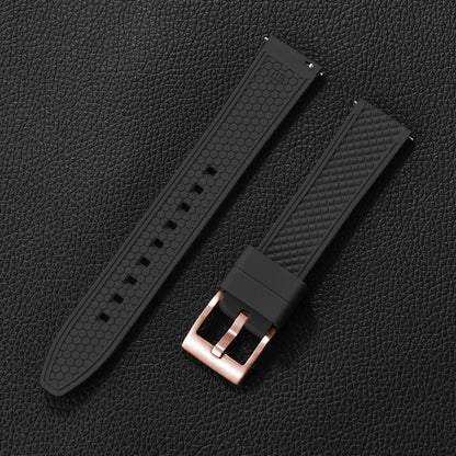 Bracelet en caoutchouc fluoré FKM, 18mm 20mm 22mm 24mm, Bracelet de montre à dégagement rapide pour plongée Omega Seiko Tissot Rolex, ceinture universelle