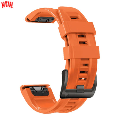 Bracelet de montre en silicone 22 mm 26 mm pour Garmin Fenix 8Pro 7 7X 6X Pro 5X Plus Epix Gen2 Enduro 3 2, bracelet souple à libération rapide QuickFit