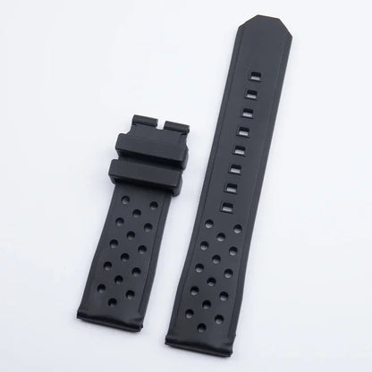 22/24mm Soft Silicone Watch Strap for Tag Heuer, Racing F1 WAZ2113, Sport, Diving, Waterproof Rubber Band with Pin Buckle for Men