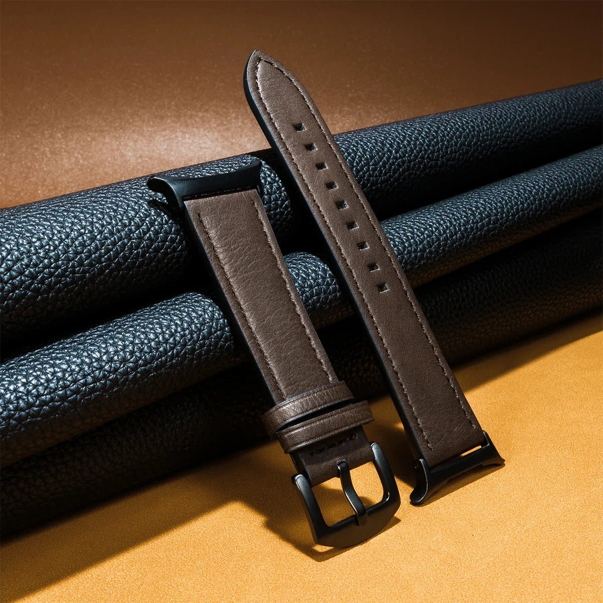 Gapless Leather Strap for Samsung Galaxy Watch 9 Ultra 47mm, compatible with Galaxy Watch 8 7 Ultra 47mm, Fast Delivery