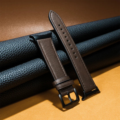 Gapless Leather Strap for Samsung Galaxy Watch 9 Ultra 47mm, compatible with Galaxy Watch 8 7 Ultra 47mm, Fast Delivery