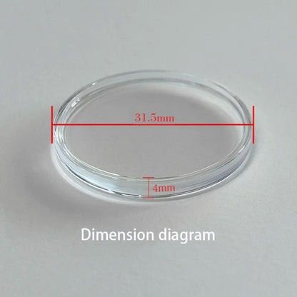 Verre à bulles saphir AR double arc 31,5x4 mm 30,5x4 mm pour boîtier BB58 38,5 mm