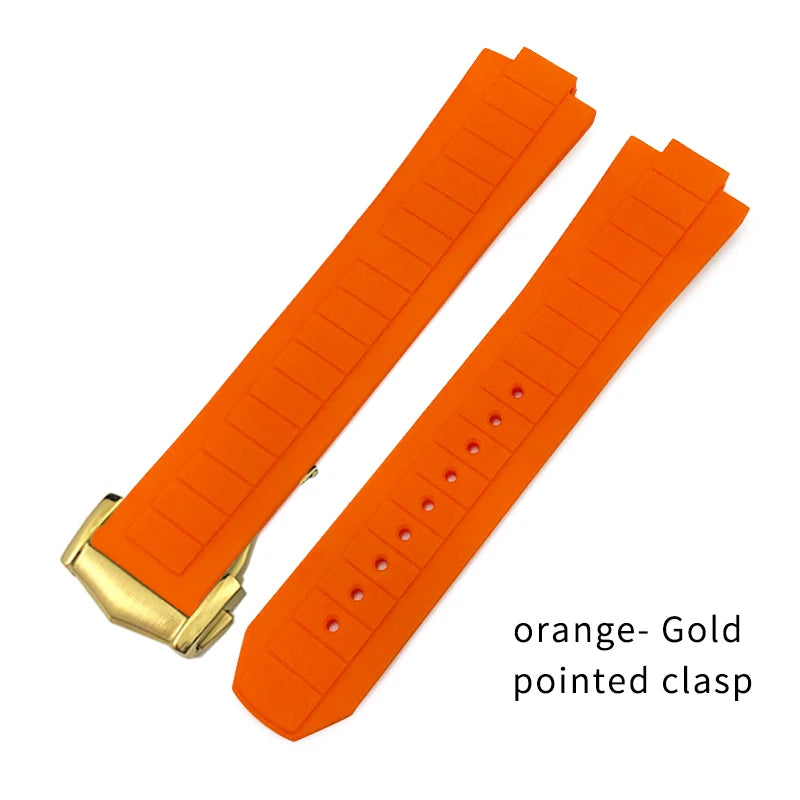 Bracelet de montre en caoutchouc et Silicone convexe, 10x21mm, pour Omega Seamaster Planet Ocean 600M, série 217.30.42 217.32.42, bracelet de montre étanche