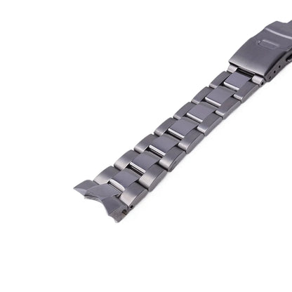 Cinturino per orologio in acciaio inossidabile argento 22 mm con estremità curve per Seiko 5 SKX007/SKX009/SSK001/SSK003/SSK005/SRPD51/53/55/57/59 di Rolamy
