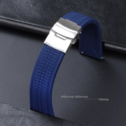 Bracelets de montre en Silicone à dégagement rapide, 20mm 22mm 24mm, pour Samsung, Seiko hommes, bandes de Sport en caoutchouc, Bracelet universel