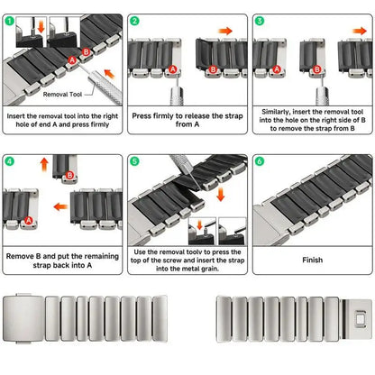 Metal Bracelet for Redmi Watch 6/5/4 3/5Acitve Lite, Alloy Magnetic Buckle Strap