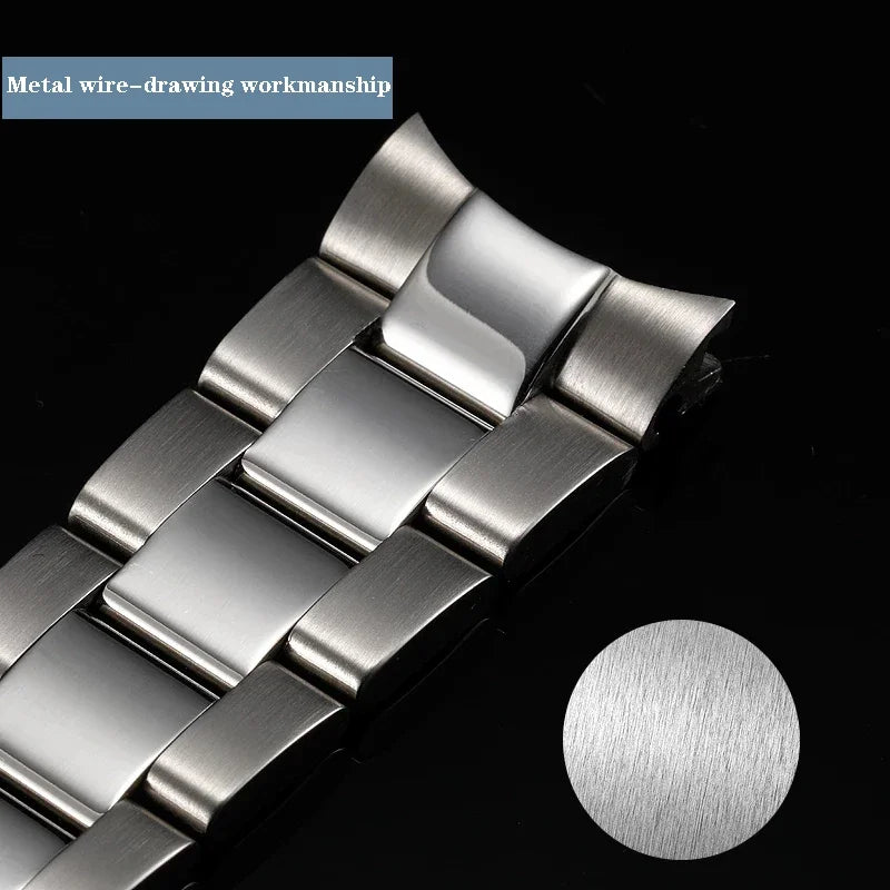 Cinturino per Rolex DAYTONA GMT SUBMARINER, accessori per orologi, cinturino in metallo 904L, acciaio inossidabile massiccio, 20 mm 21 mm