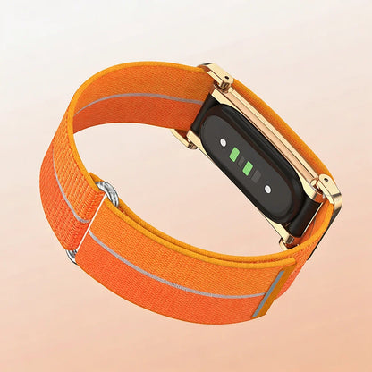 Étui de protection en métal, sangle en Nylon pour Google Fitbit Air, bracelet de remplacement ultra-mince, léger comme une plume, respirant, à dégagement rapide