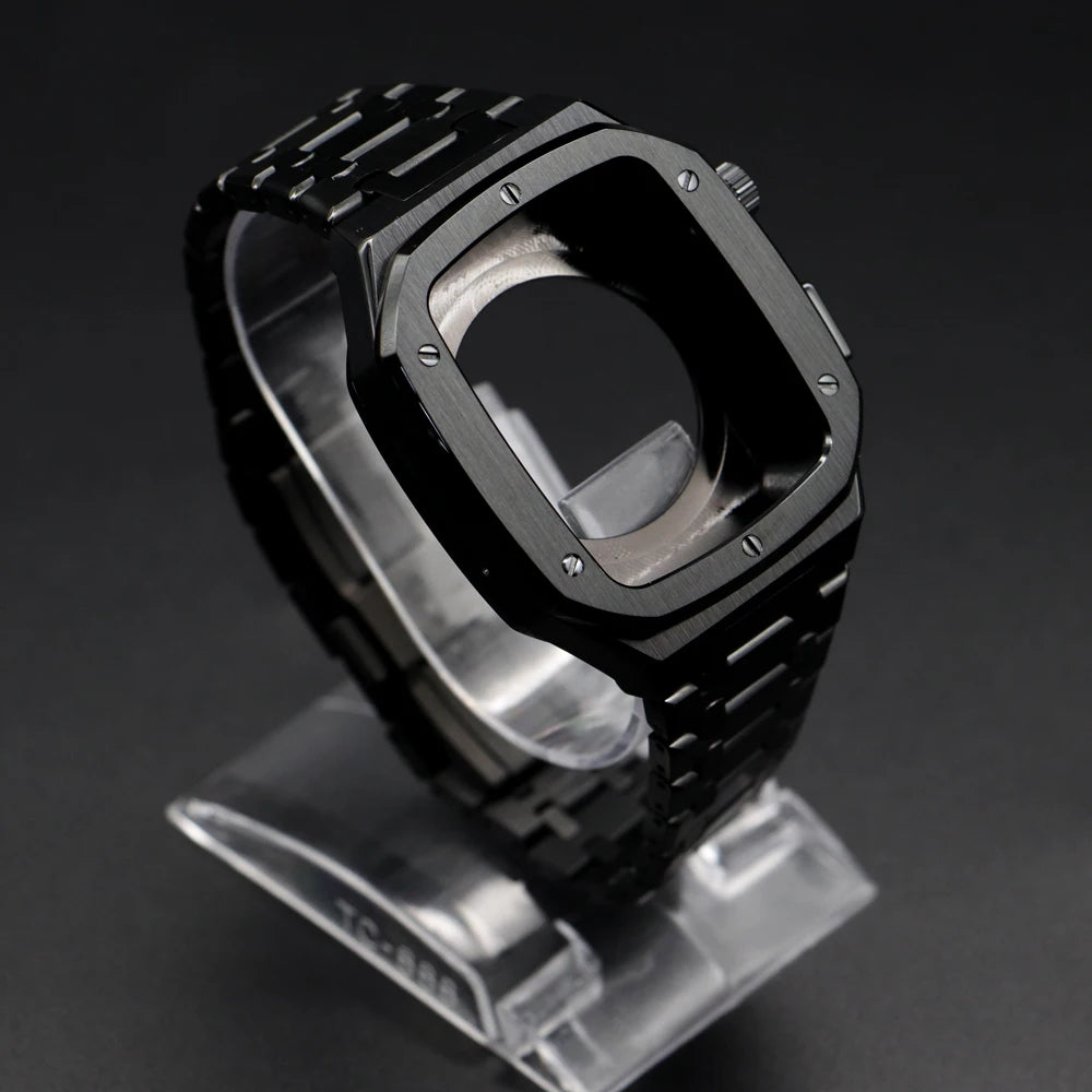 Luxury Modification Kit for Apple Watch 46mm 45mm 44mm 40 41mm, Metal Frame for iWatch Series 6 5 4 SE, Accessories