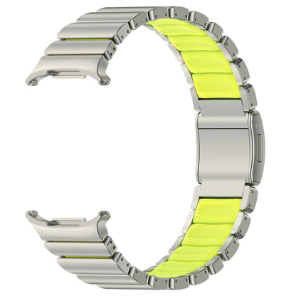 Luxury Titanium Magnetic Bracelet for Samsung Galaxy Watch Ultra 47mm, Silicone Strap for Galaxy Watch 8 40 44 Classic 46