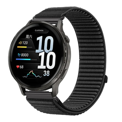 Cinturino in nylon da 20 mm 22 mm per Garmin Forerunner 255 265 970 165 55/Active 6 5, Correa Garmin Venu 4 3 45 mm/Vivoactive 5