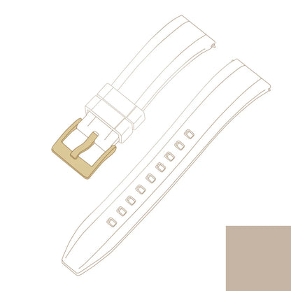 Premium quality vulcanized FKM rubber watch straps, 18mm, 19mm, 20mm, 21mm, 22mm, 23mm, 24mm quick-release watch straps