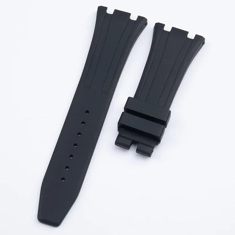 Soft Rubber Watch Strap, 26mm, for AP Bracelet, for Audemars Piguet, 15400, 15500, 26331, 3.5mm, End Link Strap