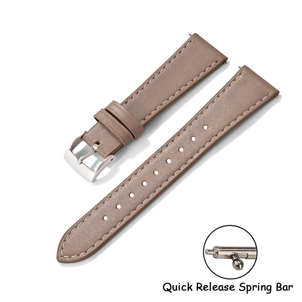 Cinturino in pelle 20mm 22mm a sgancio rapido universale orologio braccialetto in morbida pelle per uomo e donna per Omega Seiko Cartier