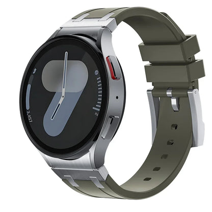 Bracelet de sport en silicone sans interstice pour hommes, compatible Samsung Galaxy Watch 7 40mm 44mm, 6 4 Classic 46 47mm, 42 43mm, 5 Pro 45mm