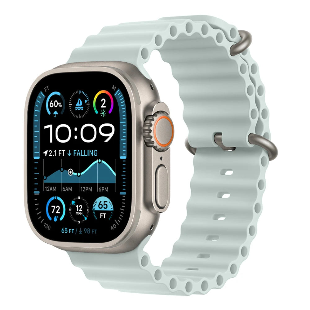 Bracelet Ocean pour Apple Watch Ultra 3 2, 49mm 46mm 44mm 40mm 45mm 41mm 42mm, Correa Bracelet iWatch Series 11 10 9 SE 8 7 6 5 4