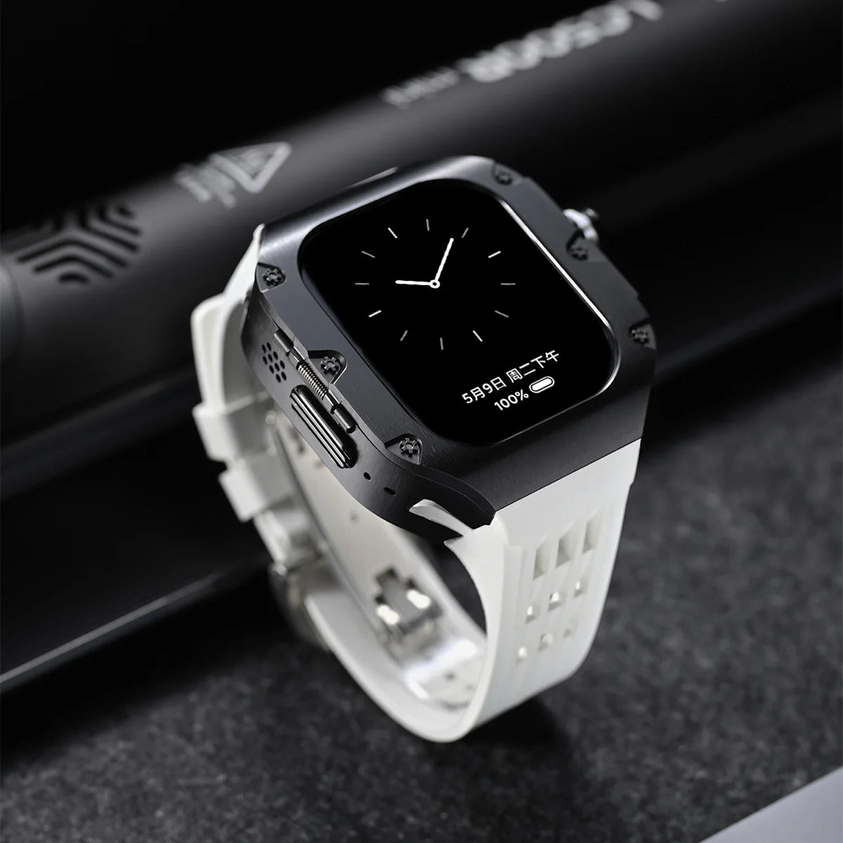 Luxury Mod Kit for Apple Watch Ultra 3 2 49mm, Titanium Alloy Strap for iWatch Series 11 10 9 8 7 6 SE 44mm 45mm