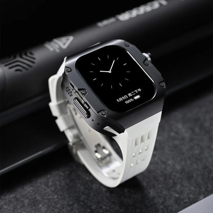 Luxury Mod Kit for Apple Watch Ultra 3 2 49mm, Titanium Alloy Strap for iWatch Series 11 10 9 8 7 6 SE 44mm 45mm