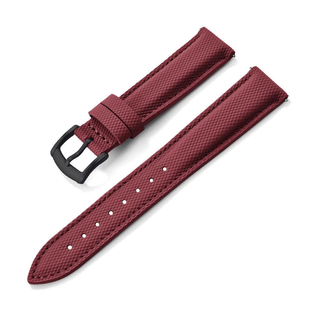 New Sailcloth Coated Sport Watch Strap 18/19/20/22mm Quick Release Waterproof Wristband for Huawei/Samsung Smartwatch Accessories