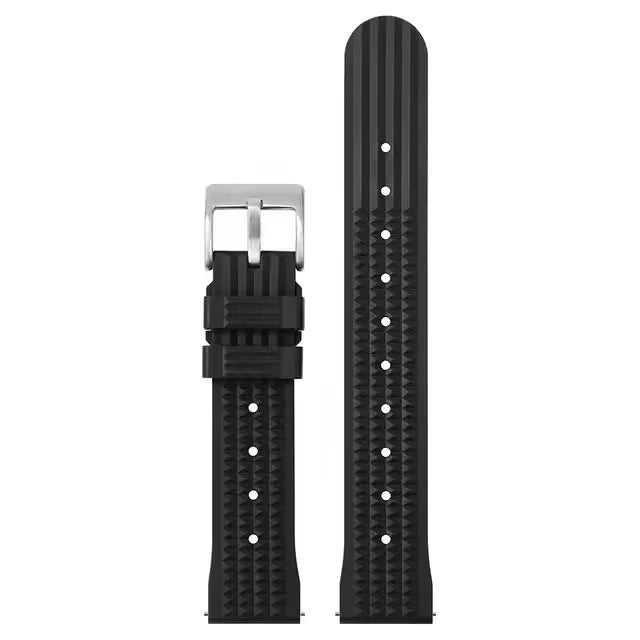 Watchdives – bracelet de montre gaufré en caoutchouc souple de qualité supérieure, 20mm 22mm, bracelet de remplacement à dégagement rapide, bandes unisexes durables en caoutchouc de Silicone