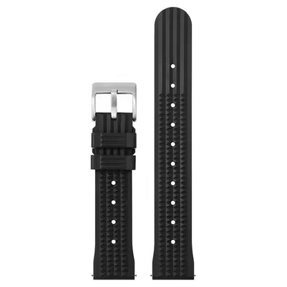 Watchdives – bracelet de montre gaufré en caoutchouc souple de qualité supérieure, 20mm 22mm, bracelet de remplacement à dégagement rapide, bandes unisexes durables en caoutchouc de Silicone
