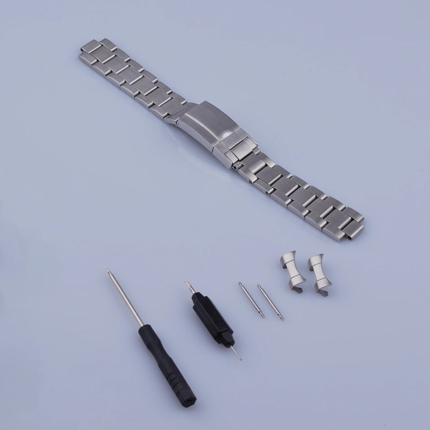 Rolamy 19 mm 20 mm 316 acciaio inossidabile argento Oyster Bracciale maglie piene cinturino orologio di ricambio per Datejust