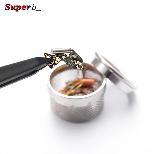 Panier de nettoyage en maille en acier inoxydable 304 pour pièces de montre, paniers de nettoyage ultrasonique pour accessoires d'outils de réparation de montres
